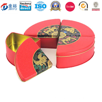 Customize Round Pastry Tin Can Customized Shape Metal